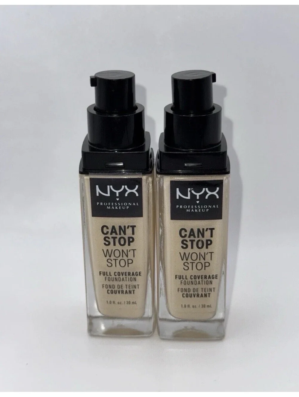 2 NYX Can't Stop Won't Stop Foundation Fair